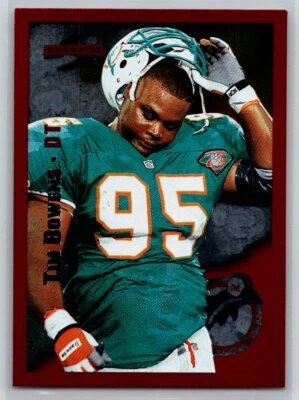 1995 Score #53 Tim Bowens Red Siege - Image 1 of 2