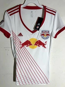 Adidas Women's MLS Jersey New York Red Bulls Team White sz S - Picture 1 of 1