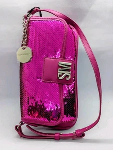 NWT Steve Madden Fushia Bgenevieve-Sequin Over the Shoulder Purse - Picture 1 of 10