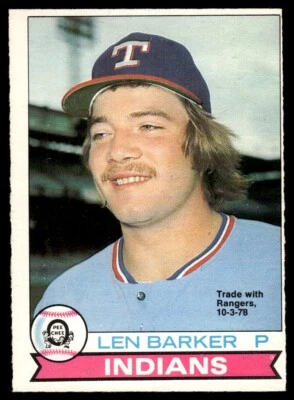 1979 O-Pee-Chee Len Barker Cleveland Indians #40 R46 - Image 1 of 2