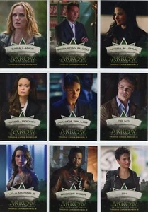 2015 Cryptozoic ARROW Season 2 COMPLETE 9-Card CHARACTER BIOS Chase Set CB1-CB9 - Bild 1 von 1