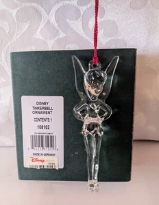 WATERFORD MARQUIS Crystal Disney Tinkerbell Christmas Ornament, 4.5", Germany - Picture 1 of 8