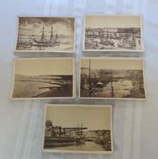 Antique Photos 19th Cent. Pont De Brest France 5 Photos Lot 6.5x4"