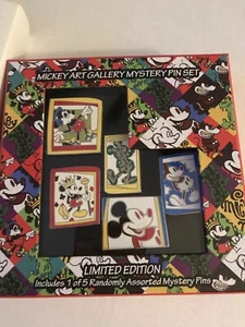 Limited Edition Of 1000 Walt Disney Mickey Art Gallery Mystery Pin Set - Picture 1 of 12