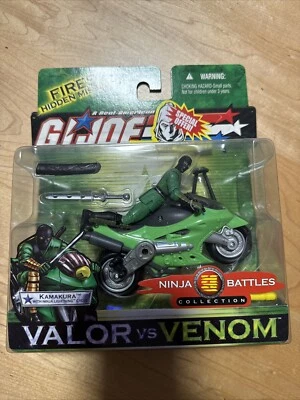 GI JOE Valor vs. Venom Kamakura С Ninja Lightning Cycle 2004 Запечатанный - Изображение 1 из 2