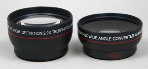 VIVITAR HD4 MC AF High Def Wide Angle & Telephoto Lens Set - 52mm Thread Mount - Picture 1 of 5