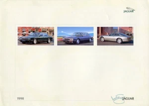 JAGUAR/DAIMLER GAMA V8 y XK8 - 1998 Reino Unido plegable folleto/póster de ventas - Imagen 1 de 1