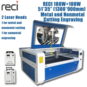 RECI 180W W8+100W W2 Mixed Laser Cutting Engraving Machine Laser Cutter Engraver - Picture 1 of 11