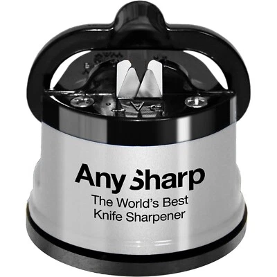 NewAnysharp Knife Sharpener Hands-Free Safety Powergrip Suction Safely Sharpens - Image 1 of 2