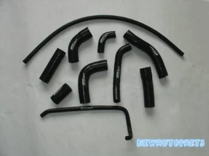 Black Silicone Radiator Hose For Yamaha YZF R6 R 6 2006-2018 17 16 15 14 13 12 - Picture 1 of 6