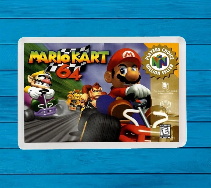 Mario Kart 64 Nintendo 64 Fridge Magnet Kühlschrankmagnet Kühlschrank - Bild 1 von 1