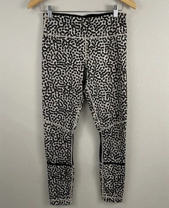 Lululemon Size 6 Pedal To The Medal 7/8 Full On Luxtreme Ace Spot Grain Black - Picture 1 of 5