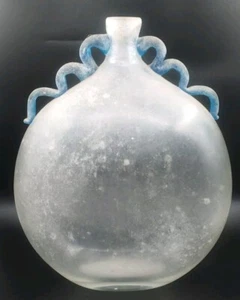 Karl Springer Vaso Seguso Vetro Scavo Murano Soffiato A Mano Glassa Vase - Imagen 1 de 21