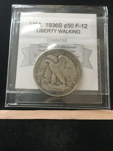 1936S USA, Liberty Walking, Half Dollar - Picture 1 of 9