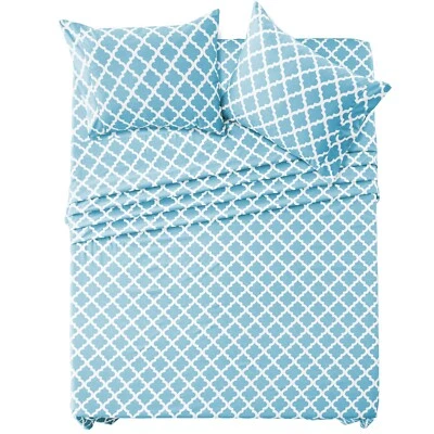 Deep Pocket 4 Piece Bed Sheets Set 1800 Series Comfort Microfiber Bed sheet Set - Image 1 of 4