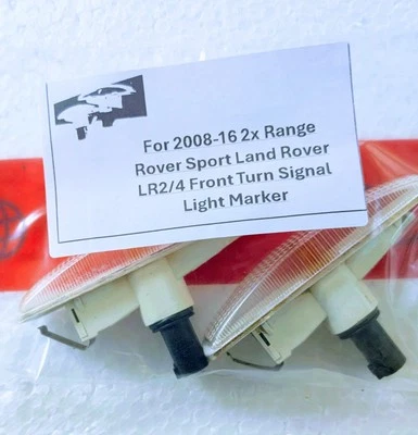 For 2008-16 2x Range Rover Sport Land Rover LR2/4 Front Turn Signal Light Marker - Image 1 of 4