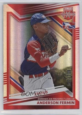 2022 Panini Elite Extra Edition Status Red /299 Anderson Fermin #179 - Image 1 of 2