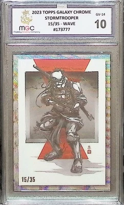 Topps Galaxy Chrome 2023 Star Wars Stormtrooper Wave 15/35  MGC 10 not PSA  - Image 1 of 3