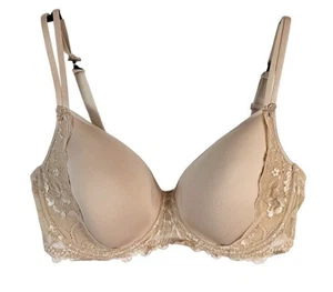 Simone Perele Bra 38E Underwire Lightly Lined Beige Nude Adjustable 13R316 - Picture 1 of 10