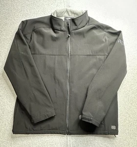 Charles River Jacket Mens XL Black Softshell Full Zip Fleece Lined Promo Coat - Picture 1 of 15