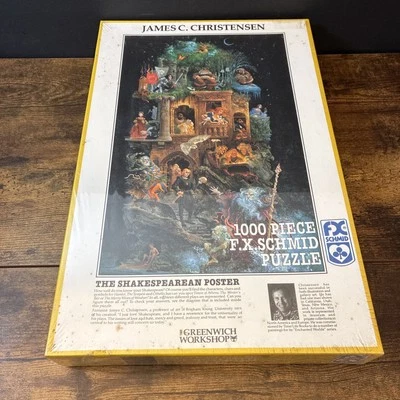 NEW FX Schmid 1000 Piece Fantasy Puzzle THE SHAKESPEAREAN POSTER Factory Sealed - Image 1 of 4