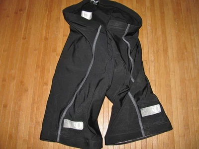 PEARL IZUMI ULTRASENSOR Cycle Shorts LARGE Nylon Spandex Poly BLACK w/ BLUE PAD - Image 1 of 3