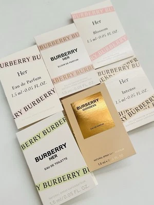 Burberry Her Perfume Collection Sample Size 6pcs (Her Blossom, Intense, Elixir.. - Image 1 of 4