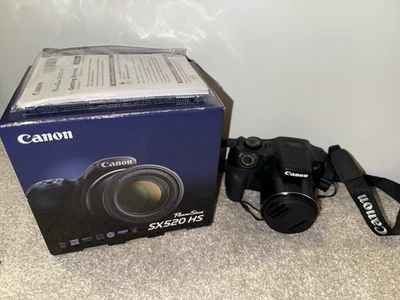 佳能 Power Shot SX520 HS 数码相机 全高清 42X 光学变焦 无充电器 — 第 1/4 张图片