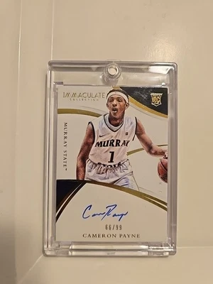 Panini Immaculate Cameron Payne Murray State 2015 radiocontrol con tarjeta automática novato 66/99 Foto 1 de 2