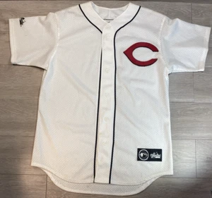 VTG 90's Majestic Cincinnati Reds Baseball Jersey Button Up Embroidered Logo Mdm - Picture 1 of 16