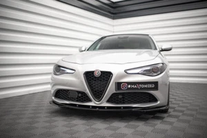 Labio de alerón CUP NEGRO para Alfa Romeo Giulia Sport alerón delantero espada ABS V2 - Imagen 1 de 8