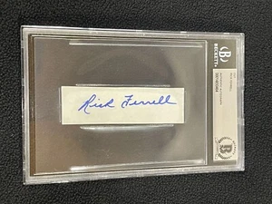 Autógrafo de corte firmado por Rick Ferrell de los Medias Rojas de Boston - Imagen 1 de 2