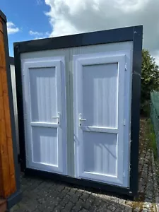 WC Container Sanitärcontainer mit Doppel-WC 2,20 x 1,30 m Damen Herren - Bild 1 von 3