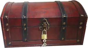 Schatztruhe mit Schloss - Schatztruhe Kindergeburtstag -Piratenkiste Geschenkbox - Bild 1 von 7