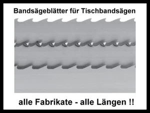 4 Stück MIX Sägeband 2225x0,65mm 8,10,13,16 Bandsägeblatt Holz Scheppach HBS 32 - Bild 1 von 1
