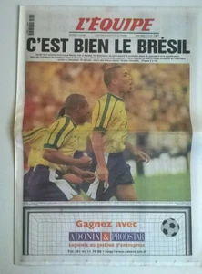 L'EQUIPE N°16.207 du 17/06/1998 - CdM: Brésil-Maroc 3-0 / Ecosse-Norvège 1-1 - Picture 1 of 12