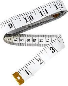 TAILOR SEAMSTRESS SEWING DIET BODY CLOTH RULER TAPE MEASURE BRASS ENDS - Picture 1 of 1