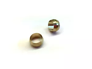 Ф10mm Hole Diameter Brass Olive Barrel Compression Sleeve Ferrule Ring 2pcs - Picture 1 of 1