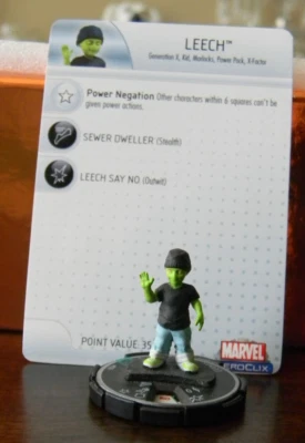 MARVEL HEROCLIX "GIANT SIZED X-MEN" LEECH UC FIGURE #026 W/CARD SEP200 LEGACY - Image 1 of 4