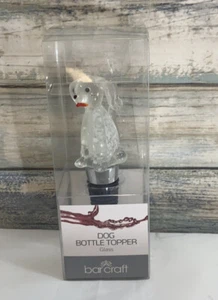 Barcraft, Dog Bottle Topper, Glass. - Picture 1 of 2