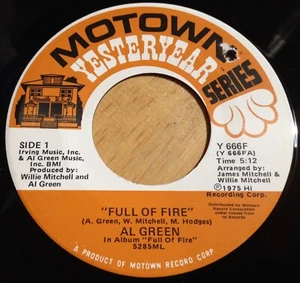 Al Green 45 Full Of Fire / L-O-V-E (Love)  reissue - Picture 1 of 2
