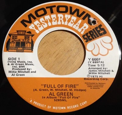 Al Green 45 Full Of Fire / L-O-V-E (Love)  reissue - Image 1 of 2