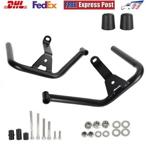 Black Engine Protection Guard Frame Crash Bars Iron Fits For Tr Trident 660 21, - Picture 1 of 12