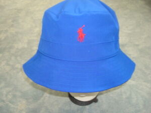 POLO RALPH LAUREN BUCKET BLUE HAT L/XL