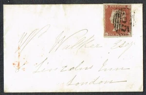 1841 1d Red-Brown Pl 157 SG 4m Clear Profile Carlisle-London Cover Superb Used - Picture 1 of 2