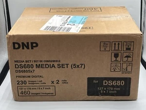 1 Roll of Paper + 1 Ribbon Images 230 DNP DS680 media set (5x7) Sealed - Picture 1 of 4