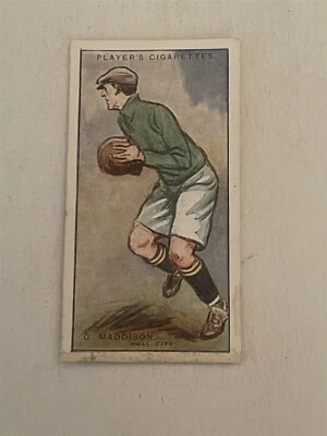 VINTAGE 1928-29 JOHN PLAYER FOOTBALLERS CARD#63 J. MADDISON  NO221 - Image 1 of 2