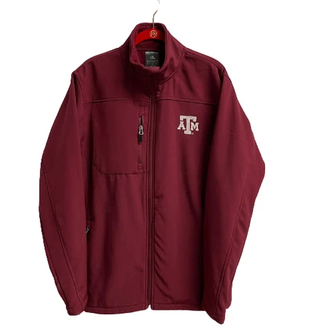 Knights Apparel Mens Burgundy Full Zip Texas A&M Aggies Track Jacket Size Medium Cover