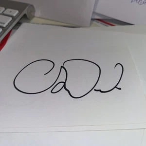 Chris Wood Signed 3x5 index Card - Picture 1 of 1