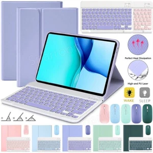 For Xiaomi Pad 5/6/6 Pro Redmi Pad SE 11" Bluetooth Keyboard Mouse Case Cover - Picture 1 of 46